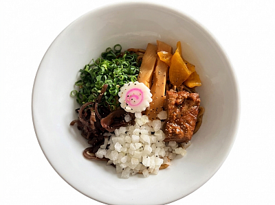 旨辛醤油まぜそばはじめました